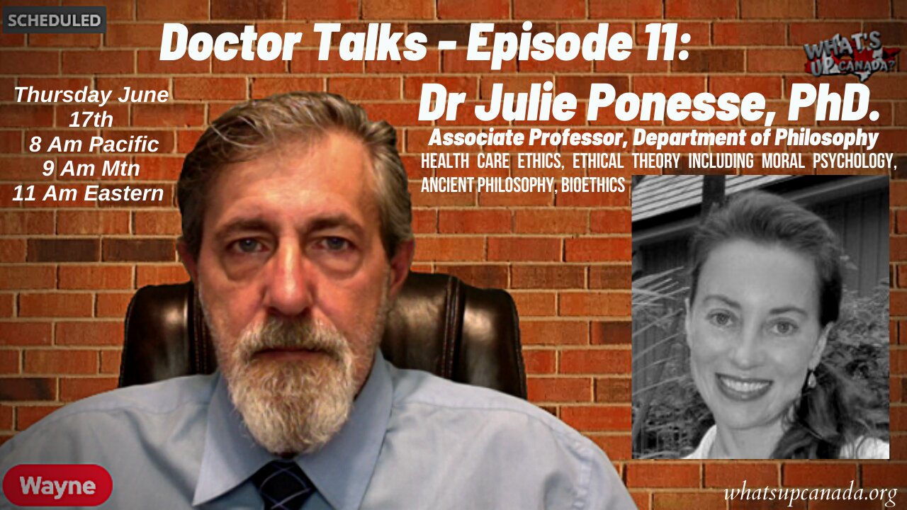 Doctor Talks #11- Dr Julie Ponesse, PhD. Department of Philosophy